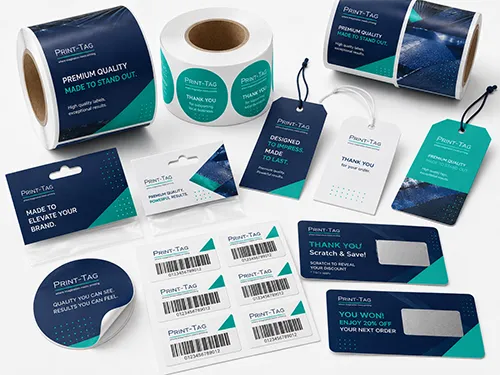 Printed marketing materials including calendars, notepads, diaries and branded paper items by Print-Tag
